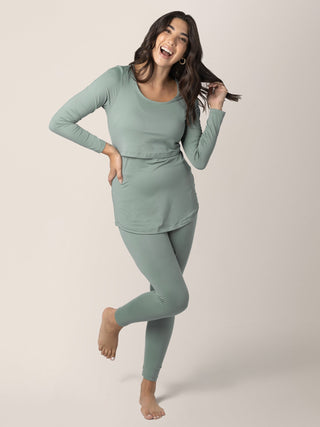 Jane Nursing Pajama Set | Sage