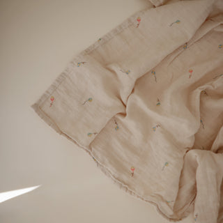 Organic Cotton Muslin Swaddle Blanket