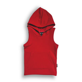 BAMBOO HOODIE TANK- Red