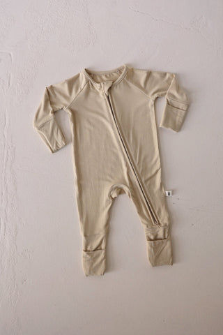 Bamboo Zip Pajamas | Limestone