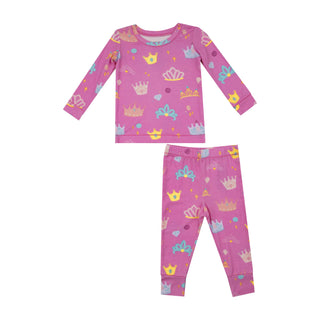 L/S Loungewear Set - Princess Crowns