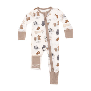 2 Way Zipper Romper - Sleepytime Bears