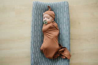 Rust Bamboo Stretch Swaddle