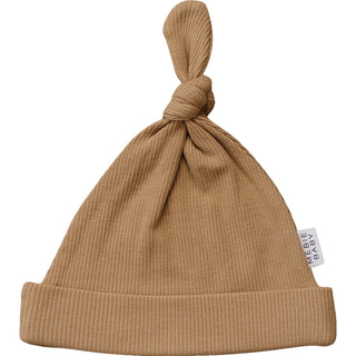 Cafe Organic Ribbed Newborn Knot Hat