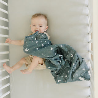 Oatmeal Bamboo Stretch Crib Sheet