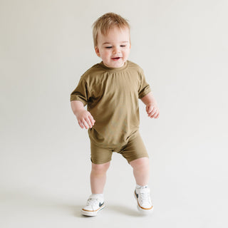 Bamboo Tee & Bike Shorts