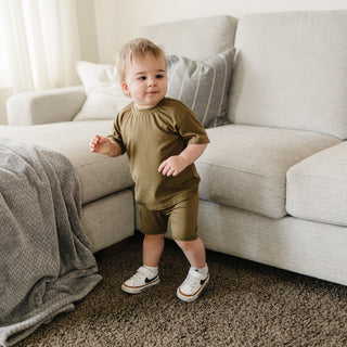 Bamboo Tee & Bike Shorts