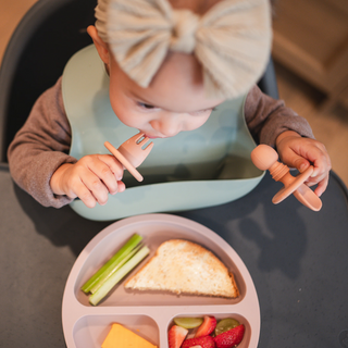 Dusty Rose Mini Spoon and Fork Set