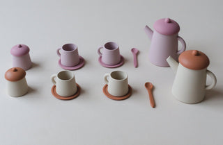 9pc Silicone Tea Set Toy