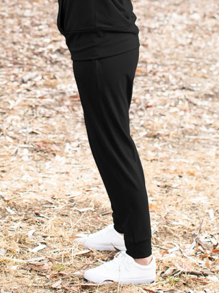 Bamboo Maternity & Postpartum Jogger | Black