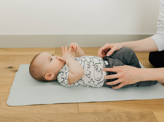 Vegan Leather Changing Mat | Blue