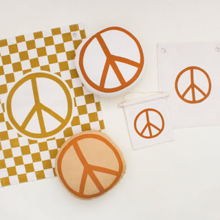 peace sign pillow