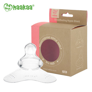 Haakaa Silicone Breastfeeding Nipple Shield with Orthodontic Nipple, 1 PK