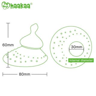 Haakaa Silicone Breastfeeding Nipple Shield with Orthodontic Nipple, 1 PK