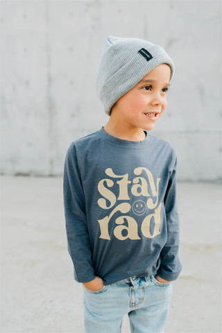 Stay Rad Long Sleeve Cotton Tee