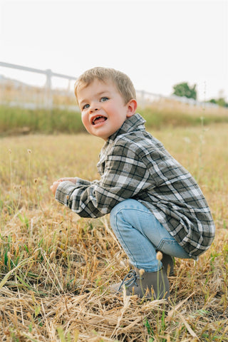 Charcoal Flannel Shacket