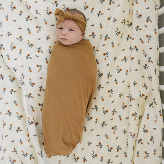 Mustard Bamboo Stretch Swaddle