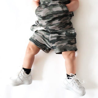 BAMBOO JOGGER SHORTS- Chris Camo