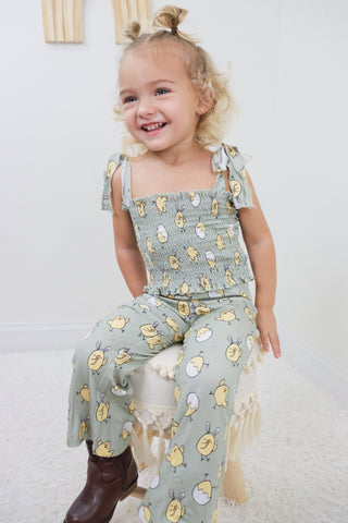 EXCLUSIVE PEEPIN' IT REAL DREAM SMOCKED FLARE SET