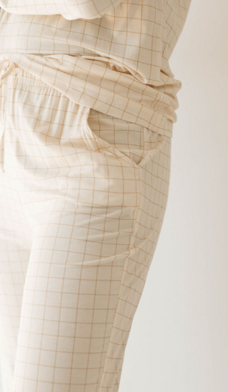 Women's Bamboo Pajamas | Golden Grid