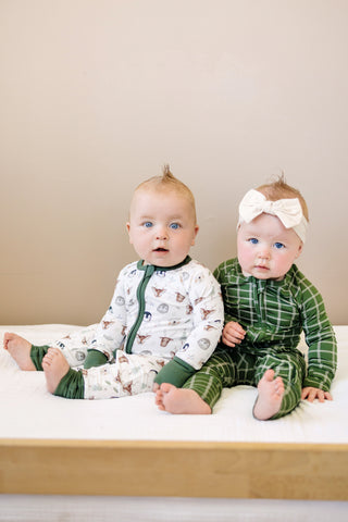 All Spruced Up Bamboo Zippy Romper