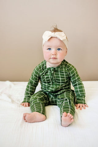 All Spruced Up Bamboo Zippy Romper