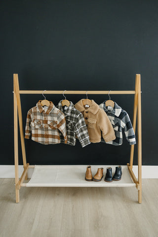 Charcoal Flannel Shacket