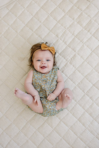 Golden Meadow Bubble Romper