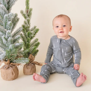 Bamboo 2-Way Convertible Zip Romper - Forest (0-24m)