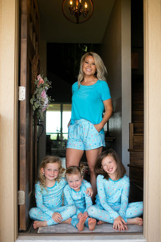 Aqua Popsicles Long Sleeve Pajama Set (6M-12Y)