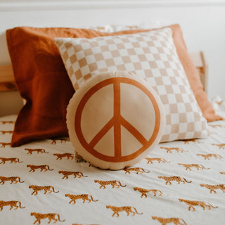 peace sign pillow