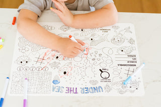 Double Sided Silicone Coloring Placemat
