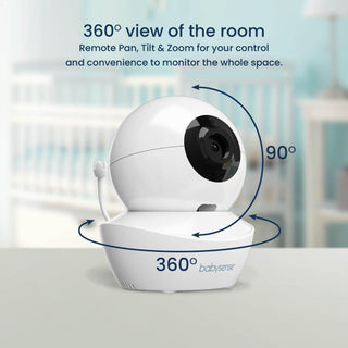 Babysense HD Dual Bundle- Video Baby Monitor, Non-WiFi, Night Light Machine + Bonus WiFi Baby Monitor with Detected App