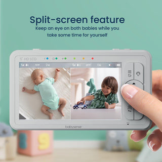 Babysense True Sleep: Video Baby Monitor with Breathing Motion Detection & Safety Alerts, 1 or 2 Cameras