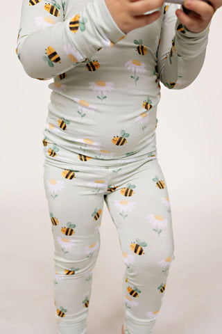 Bamboo Toddler Two-Piece Pajamas Bees