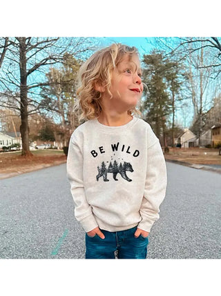 Be Wild | Toddler Fleece Lined Crewneck