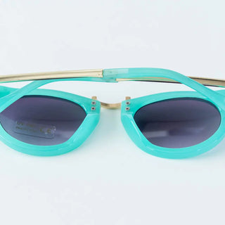 Toddler & Kid Gold Accent Sunglasses - Teal