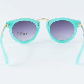 Toddler & Kid Gold Accent Sunglasses - Teal