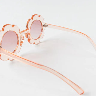 Toddler & Kid Daisy Sunglasses - Clear Peach