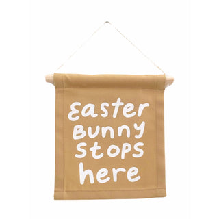 easter bunny stops here hang sign