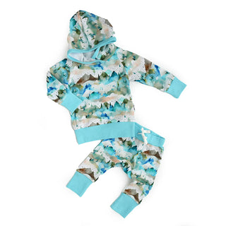 Bamboo Two Piece Hoodie Set Everest Mountain