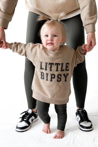 Little Bipsy Ribbed leggings - Forest