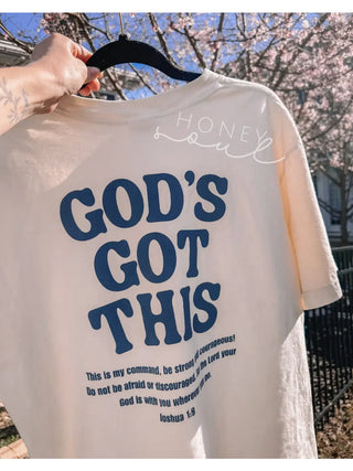 GODS GOT THIS graphic tee- ivory