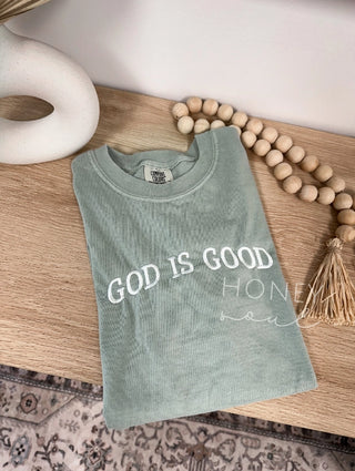 GOD is GOOD graphic Tee - espresso