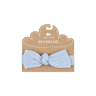 Headband - Dusty Blue Solid Muslin