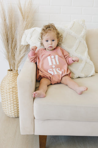 Lil Sis Sweatshirt Romper - more colors