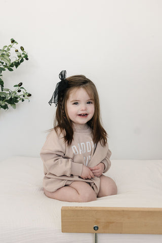 Daddy's Girl Sweatshirt Romper - more colors