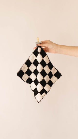 Lovey | Black & White Checkerboard