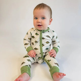 Bamboo Lake Fish Zip Pajamas