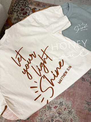 Let Your Light Shine Graphic Tee - Ivory